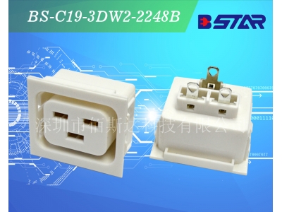 IEC C19母座 AC卡式16A16安插座2.2卡焊接铜棒PDU插座模块