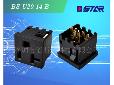 美标20安大电流AC卡式插座压线式电源插座