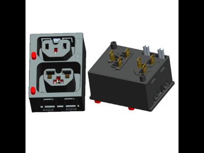 C39两防按键防脱带灯插座